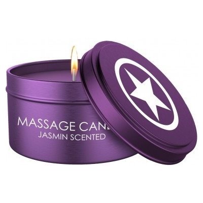 Ouch! Massage Candle Mischievous Scented Purple, masážní svíčka s vůní jasmínu – Zbozi.Blesk.cz