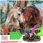 Grafix Diamantový obrázek 30 x 40 cm Koňská láska – Hledejceny.cz