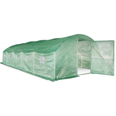 Garden Point s kovovým rámem 4x8x2m GAP447 zelený s dveřmi – Hledejceny.cz
