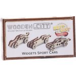 WOODEN CITY 3D puzzle mini sada Widgets: Sportovní auta 42 ks – Zboží Dáma