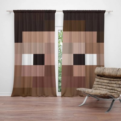 Sablio Závěs Blocks Obličej: 2ks 140x250cm – Hledejceny.cz