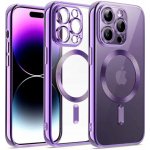 Nexeri Apple iPhone 15 Pro s podporou MagSafe a ochranou čoček fotoaparátu - fialové – Zboží Mobilmania