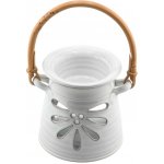 Keramika Říha aroma lampa + ratan bílá – Sleviste.cz