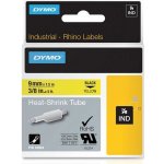 DYMO plochá smršťovací bužírka RHINO D1 9 mm x 1,5 m, černá na žluté, S0718290 – Sleviste.cz