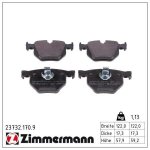 Sada brzdových destiček, kotoučová brzda ZIMMERMANN 23732.170.9