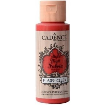 Cadence Textilní barva Style Matt Fabric jahodová 50 ml – Zboží Dáma