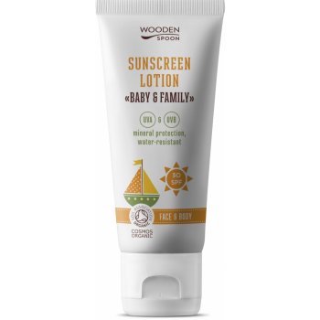 WoodenSpoon Baby & Family opalovací tělové mléko SPF30 100 ml