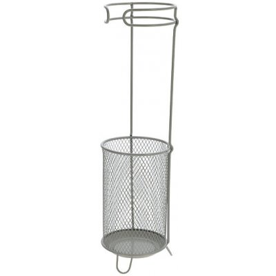 Home Styling Collection Kovový stojan na deštníky ZILO, Ø 18 cm, béžový – Zboží Dáma