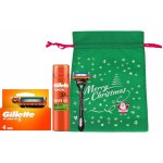 Gillette Fusion holicí strojek + 4 hlavice + Fusion gel 200 ml – Zboží Dáma