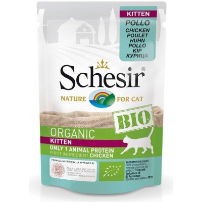 Schesir cat bio kitten kuřecí 85 g – Zboží Mobilmania