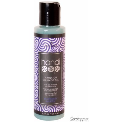 Sensuva Handipop Edible Handjob Massage Gel Blueberry Muffin 125 ml – Zboží Mobilmania