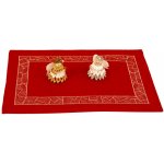 Vesna Sváteční prostírání s výšivkou červené 30x45cm 4ks – Zboží Dáma