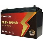 Perfektium LiFePO4 12,8V/100Ah s LCD displejem 10-PL12100 – Zboží Živě