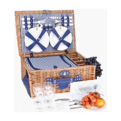 Les Jardins de la Comtesse piknikový koš pro 4 osoby Fontainebleau P-4000 – Zboží Mobilmania