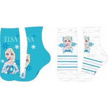 Frozen 5234A335 Dívčí ponožky tyrkysová / světle šedý melír
