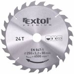 EXTOL PREMIUM pilový kotouč s SK plátky, 250x2,2x30mm, 24T, šířka SK plátků 3,2mm – Zboží Dáma