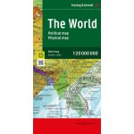 Mapa světa 1:20.000.000 / politická, fyzická (mezinárodní verze) – Zboží Dáma