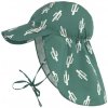 Kojenecká čepice LÄSSIG klobouček Sun Protection Flap Hat cactus green