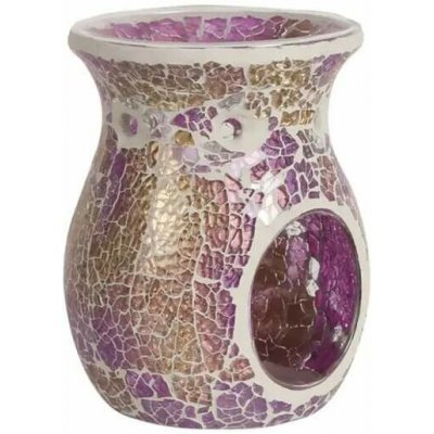 Aromatize mozaiková aroma lampa na čajovou svíčku fialovo zlatá – Hledejceny.cz