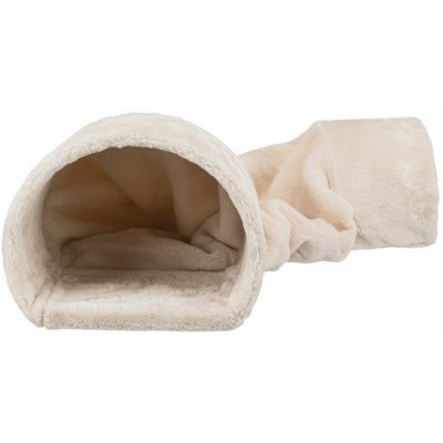 Trixie Plyšový tunel pro hlodavce 27 × 21 × 80 cm 2 zpevněné výstupy béžová – Hledejceny.cz