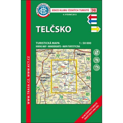 KČT 98 Telčsko 1:50 000 turistická mapa – Zboží Mobilmania