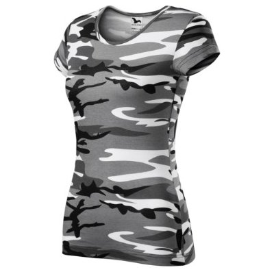Malfini Camo Pure tričko dámské camouflage gray 2XL