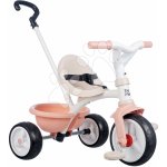 Smoby s volnoběhem Be Move Tricycle Pinks nastavitelnou 95 cm vodicí tyčí a tichými EVA kolečky růžová – Zboží Dáma
