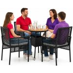 Omaxi 891723 Zahradní jídelní souprava 5 pcs Černá Poly ratan – Hledejceny.cz