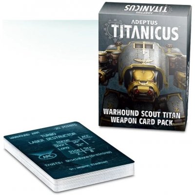 GW Warhammer Adeptus Titanicus Warhound Scout Titan Weapon Card Pack – Hledejceny.cz