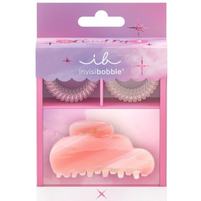 Invisibobble SET CloudPop - gumička do vlasů 6 x + skřipec 1 x Dárková sada – Zbozi.Blesk.cz