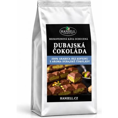Haniell Bezkofeinová Dubajská čokoláda s tónem pistácie zrnková 1 kg – Hledejceny.cz