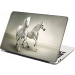 Sablio Samolepka na notebook Dva bílí koně - 29x20 cm – Zboží Živě