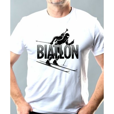 Shadow biatlon černý potisk pánské tričko – Hledejceny.cz