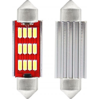 CANBUS LED žárovky 4014 12SMD Festoon C5W C10W C3W 41mm Bílá 12V 24V AMIO-01291 – Hledejceny.cz