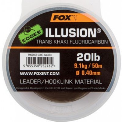 Fox Fluorocarbon Edges Illusion 50 m 0,5 mm 30 lbs – Hledejceny.cz