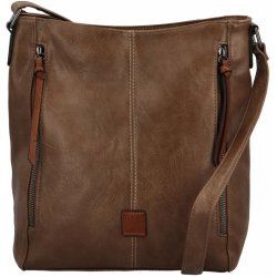 Stylová dámská koženková crossbody kabelka Barcia new khaki