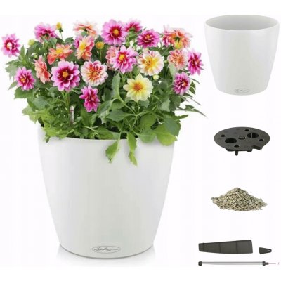 Lechuza Květináč Classico Color Bílá 21 cm – Zboží Mobilmania