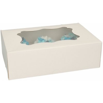 Funcakes Cakesupplies Dekorační krabice na muffiny a koláčky - bílé 3 ks – Zboží Dáma