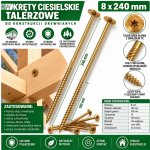 Vruty do dřeva PGB 8 x 240 mm 50 ks – Hledejceny.cz