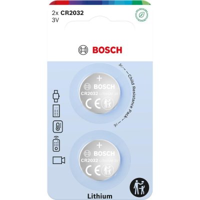 Bosch Lith. coin CR2032 2bl. CR2032B2/00 – Zboží Mobilmania
