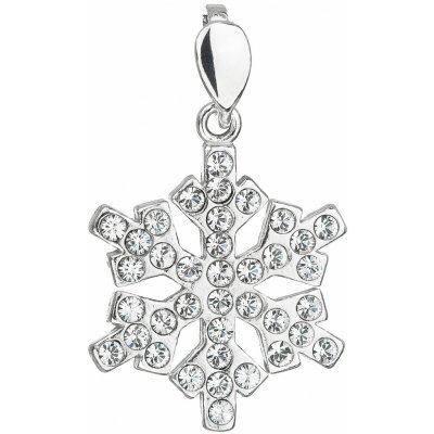 Swarovski Elements Edelweiss Snowflake krystal Stříbrná sada 34221.1 – Sleviste.cz