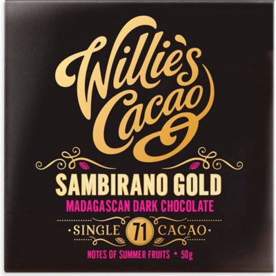 Willie's Cacao hořká Sambirano Gold Madagascar 71% 50 g – Zboží Mobilmania