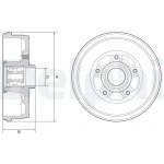 Brzdový buben DELPHI BFR611 – Zboží Mobilmania