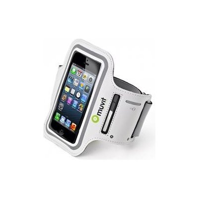 Pouzdro Muvit ArmBand ultra tenké sportovní iPhone 5 Smartphone, bílé – Zbozi.Blesk.cz