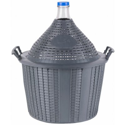 Demižon skleněný 34l Cada v plastovém koši – Zboží Dáma