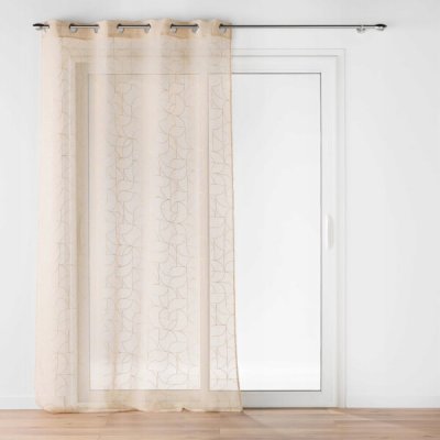 Dymo Záclona s očky a zlatým potiskem, LOUXOR, 140 x 280 cm – Hledejceny.cz