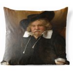 MuchoWow Vnější polštář Portrét starého muže Rembrandt van Rijn 60x60 – Hledejceny.cz