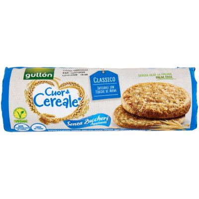 Gullón Celozrnné sušenky Cuor di cereale, bez přídavku cukru 280 g – Sleviste.cz