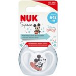 Nuk silikon šidítko Space Disney Mickey Mouse Bílá – Zboží Mobilmania