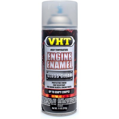 VHT Engine Enamel barva na motory do 288°C, krycí čirý lak, 312g – Hledejceny.cz